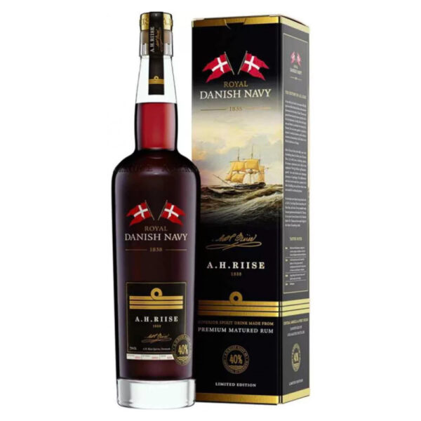 A.H. RIISE Royal Danish Navy rum + díszdoboz (0,7l - 40%) - DION grande ital nagykereskedés - Ital rendelés