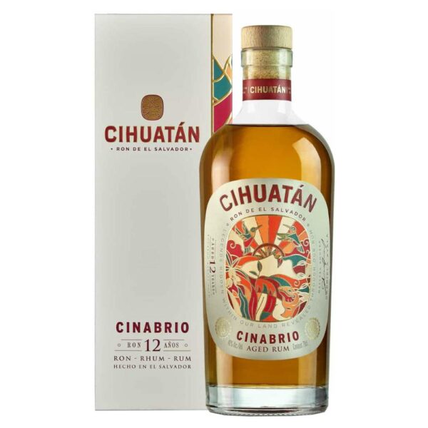 CIHUATAN Cinabrio 12 years rum + díszdoboz (0.7l - 40%)