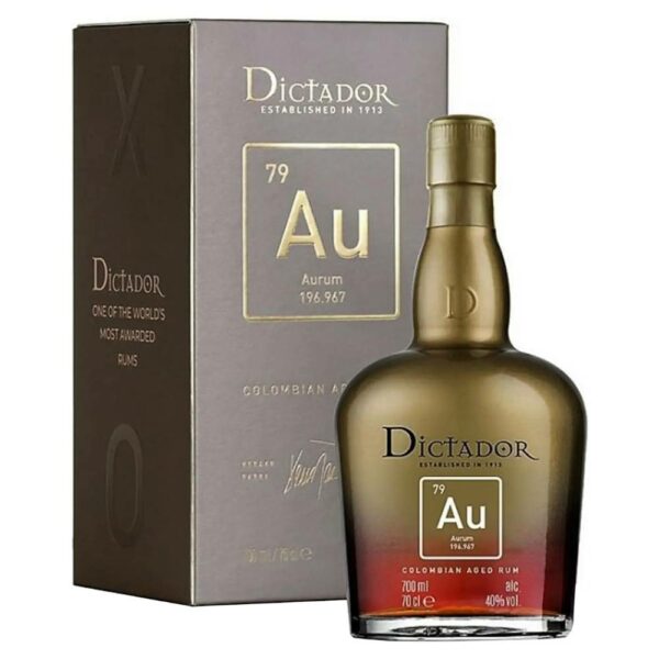 DICTADOR AU 79 Aurum rum + díszdoboz (0.7l - 40%)