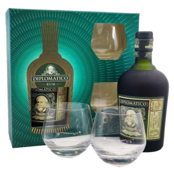 DIPLOMÁTICO Reserva Exclusiva rum + díszdoboz. pohár (0.7l - 40%)