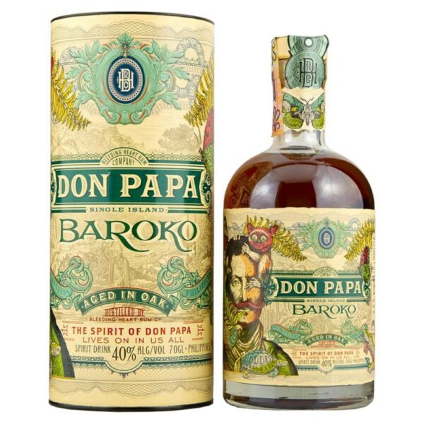 DON PAPA Baroko rum + díszdoboz (0.7l - 40%)
