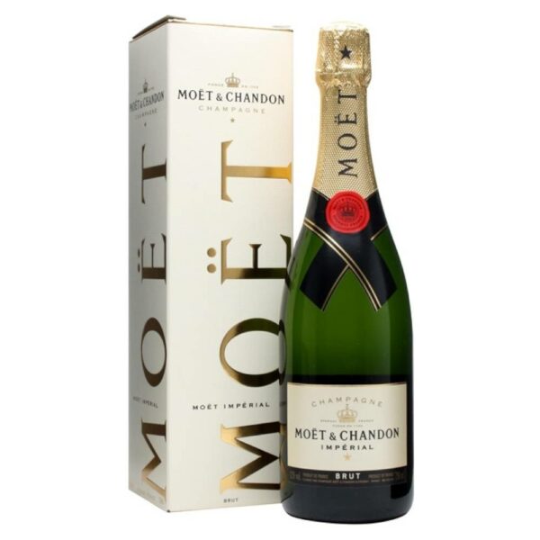 MOET & CHANDON Imperial Brut champagne + díszdoboz (0.75l)