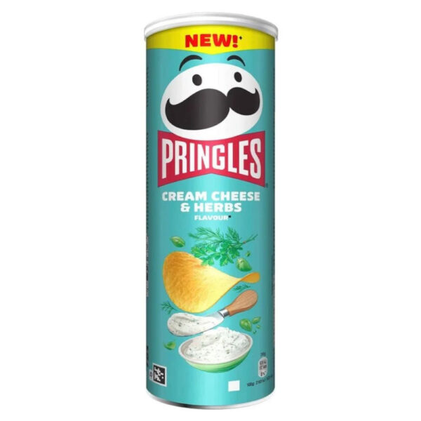 Pringles Cream Cheese & Herbs chips (165g)