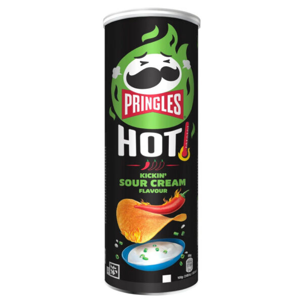 Pringles HOT Kickin Sour Cream chips (160g)