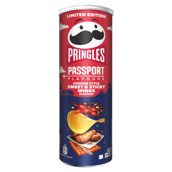 Pringles Passport Chinese Style Sweet & Sticky Wings chips (165g)