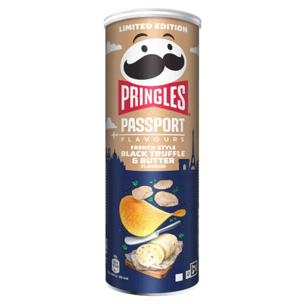 Pringles Passport French Style Black Truffle & Butter chips (165g)