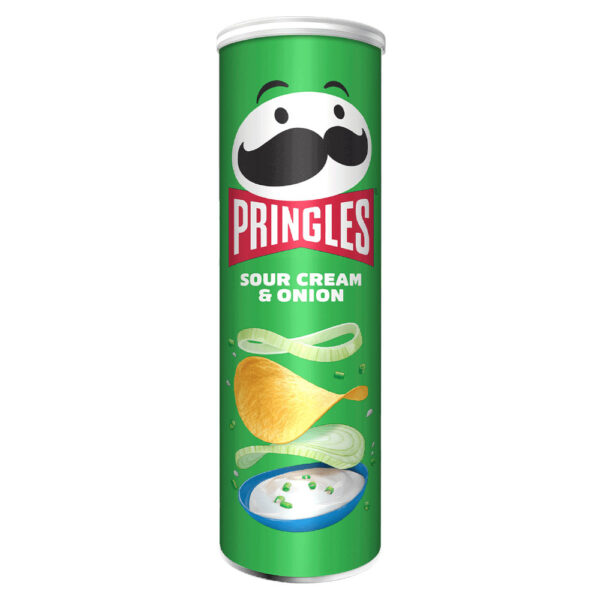 Pringles Sour Cream & Onion chips (165g)