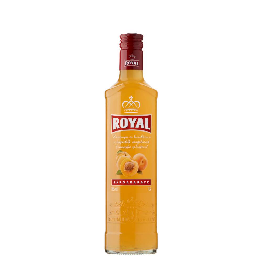 ROYAL VODKA Sárgabarack vodkalikőr (0.5l - 28%)